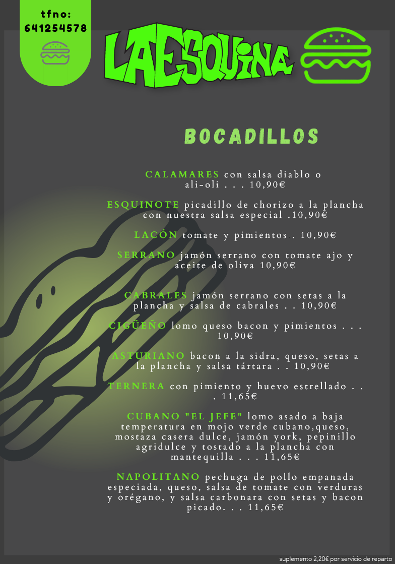 Bocadillos Esquina